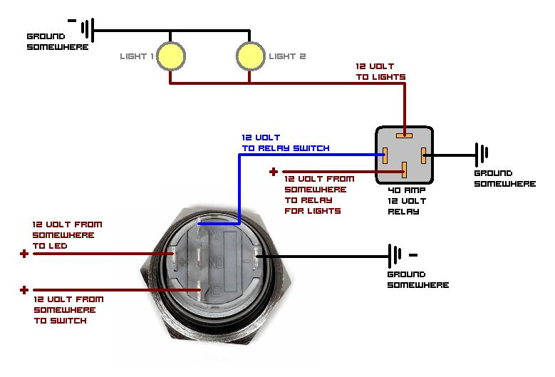 Illuminated Push Button Wiring Diagram / Illuminated Push Button Switch